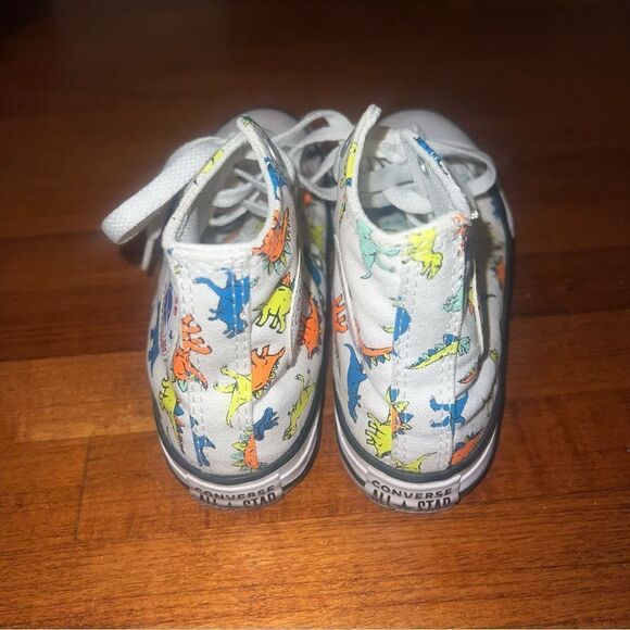 Junior converse dinosaur high tops size 1 white - Picture 3 of 6